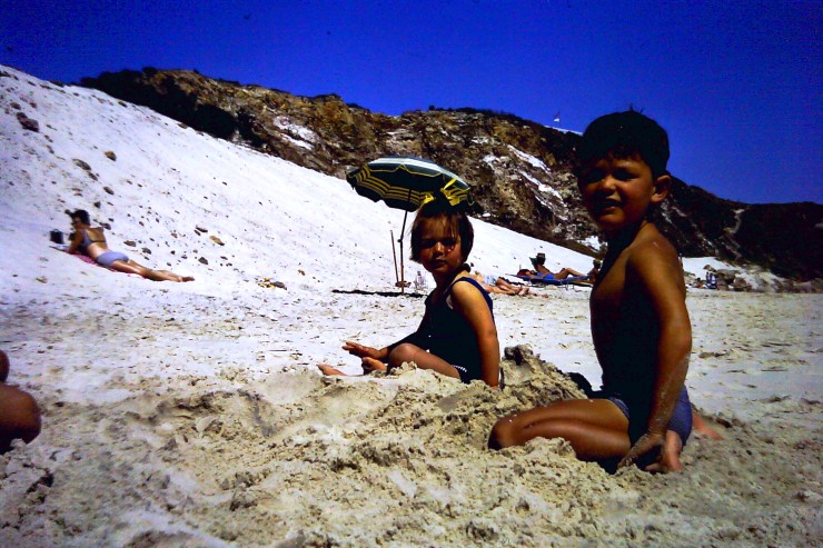 Holidays - Ian and Melanie on beach