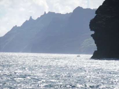 Spot the gorilla? Napali Coast, Kauai
