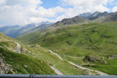 Tiny cars on twisting roads, Swiss