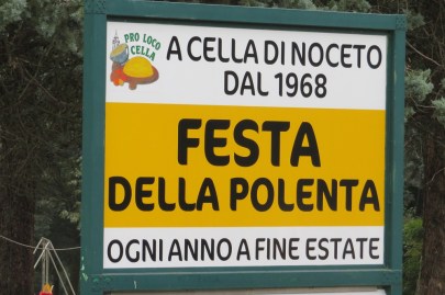 Polenta Festival sign