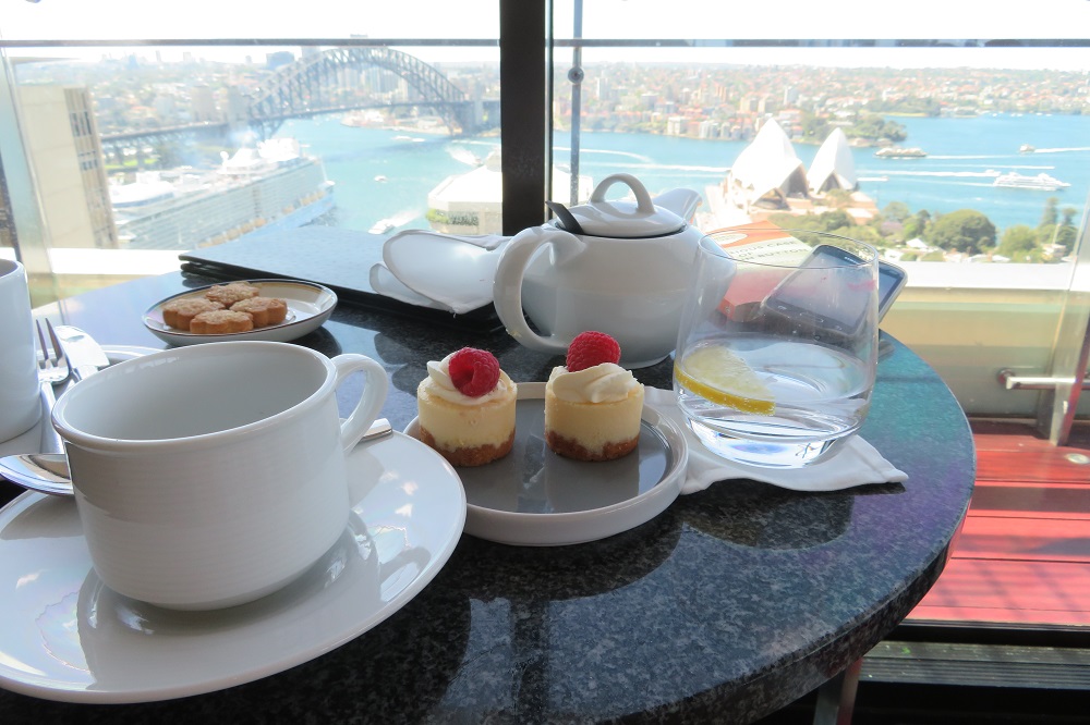 Tea with a view over Sydney Harbour