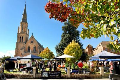 The markets at St Mary's Church Mudgee