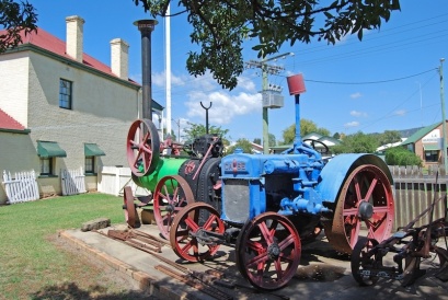 Industrial machinery and tractors at Mudgee Museum