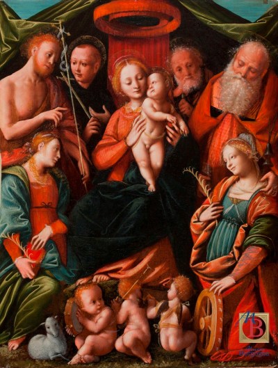 Religious painting Museo Borgogna Vercelli Italy