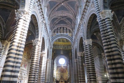 Internal view of part of Siena's Duomo