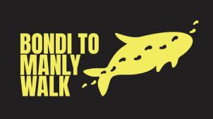 Waymarking logo for Bondi to Manly Walk - humpback whale