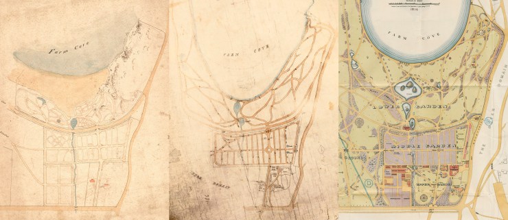 Old maps of Sydney's Royal Botanic Gardens