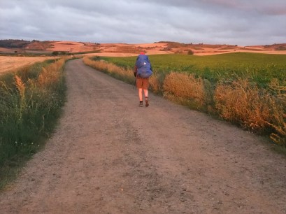 Early morning walk on the Camino Frances