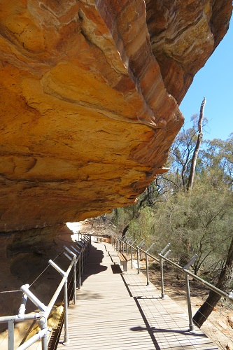 The boardwalk at Hands on Rock - Mudgee