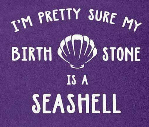 Camino shell as a birth stone