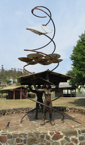 Sculpture in the open air gallery in Walcha