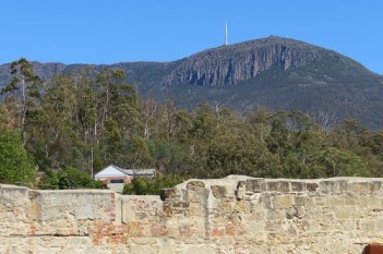 Mt Wellington is the backdrop to the Cascades Female Factory in Hobart