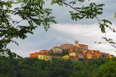 A hilltop Tuscan village, Italy