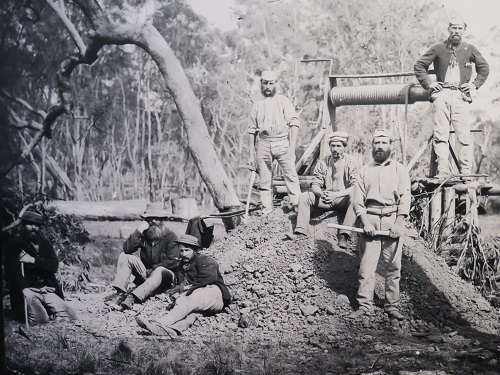 Gold miners photos taken by Henry Beaufoy Merlin in the gold rush days of Gulgong