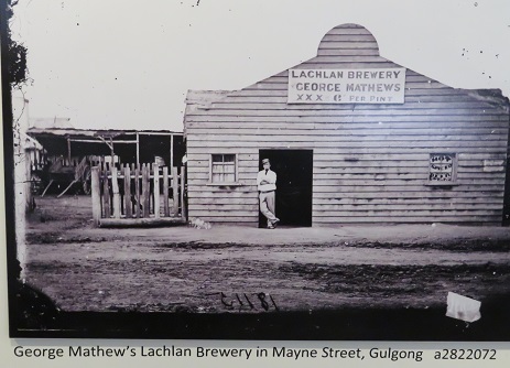 Old sepia photo of early gold rush days in Gulgong