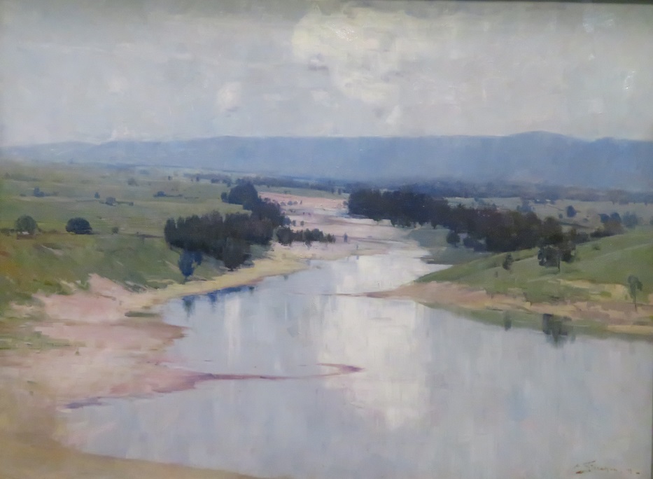 Arthur Streeton Painting - The River 1896