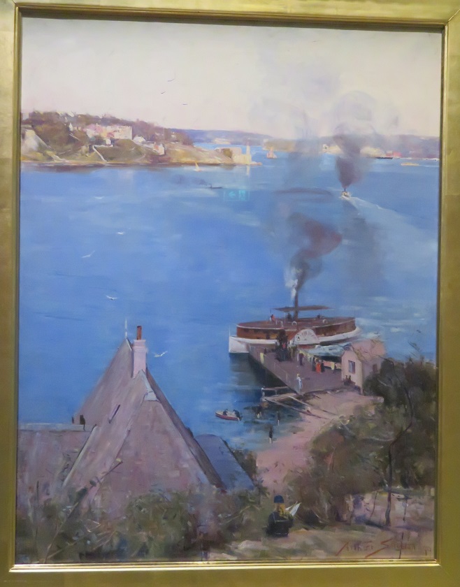 Arthur Streeton - From McMahons Point - Fare 1 penny - 1890