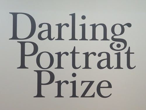 The Darling Portrait Prize sign