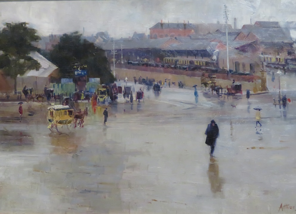 Arthur Streeton The railway station- Redfern 1893