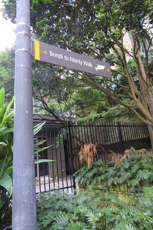 Bondi to Manly Path signage