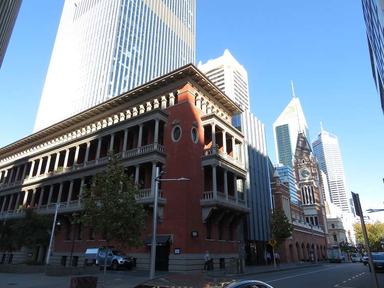 Old vs New buildings in Perth