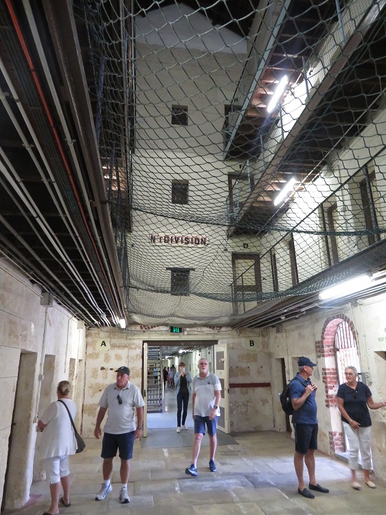 Inside the main prison building