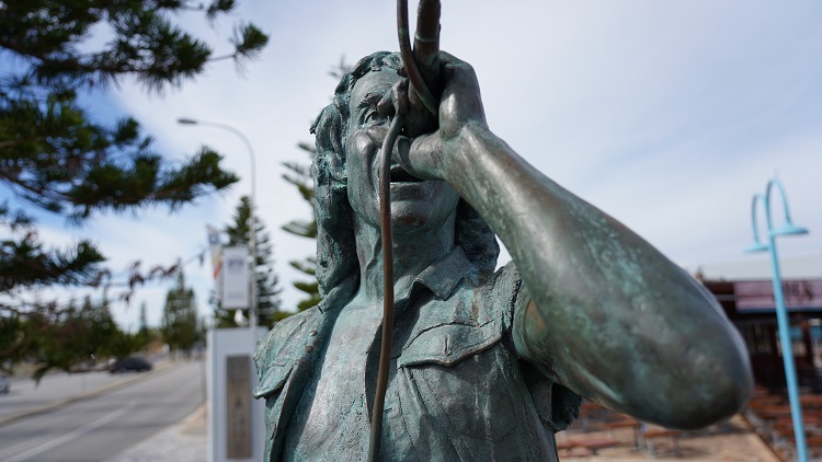 Bon Scott Statue, Fremantle Western Australia