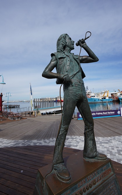 Bon Scott Statue, Fremantle Western Australia