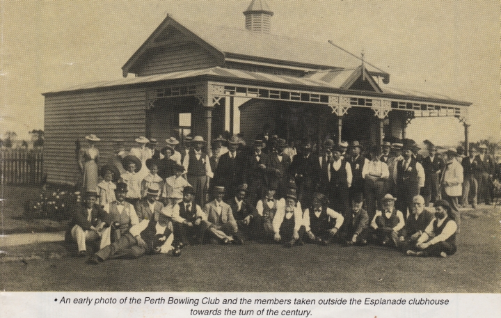 Historic photo of Perth Bowling Club and Esplanade Clubhouse