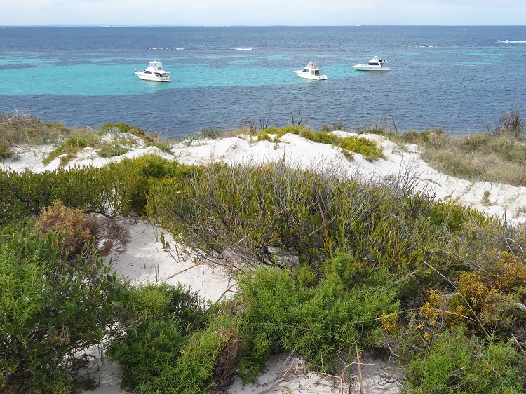Perfect boating water on Rottnest Island