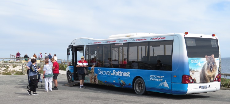 Tour bus on Rottnest Island