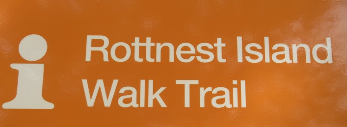 Rottnest Island walking trail sign