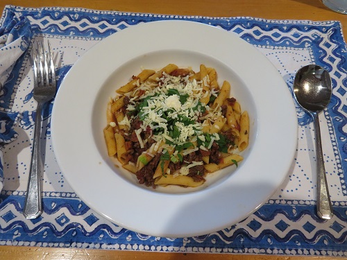 Buon Appetit - a plate of spaghetti bolognaise