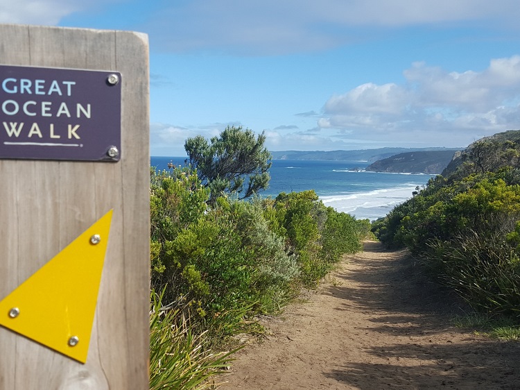 Setting out on the Great Ocean Walk. Source: visitapollobay.com