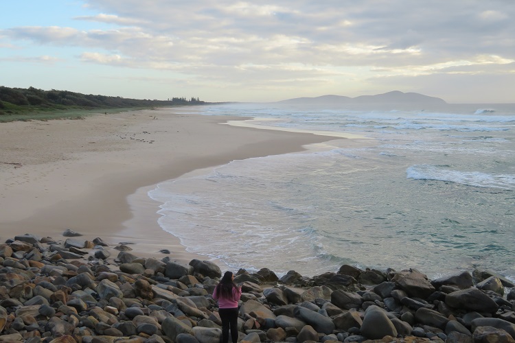 Early morning on Seven Mile Beach south of Forster, NSW