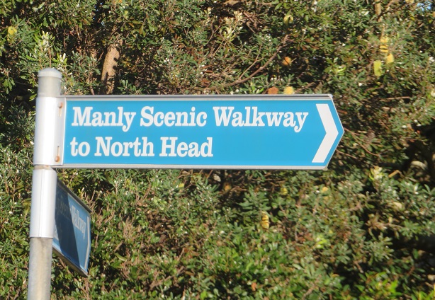 Manly Scenic Walkway to North Head sign
