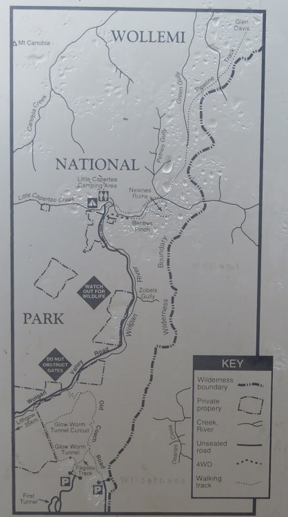 Map of the Pipeline Track - Glen Davis