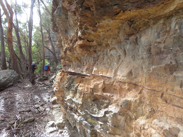 Sandstone rocks at Blackman's Crown, Capertee