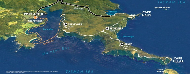 Three Capes Walk - Tasmania. Source: threecapestrack com au