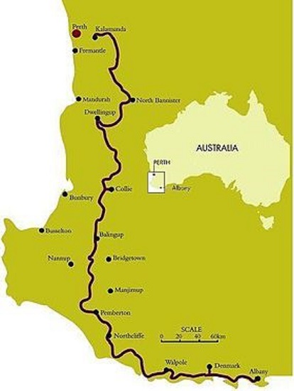 Bibbulmun Track Map. Source: House On My Back