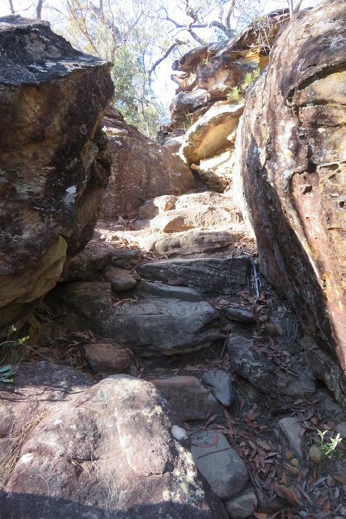 Rocky paths on the Great North Walk