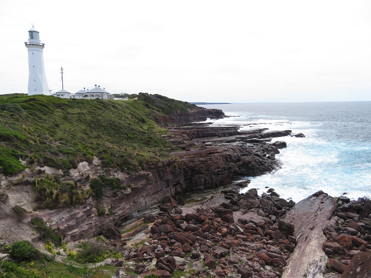 The Green Cape Lighthouse on the Light to Light Walk through Beowa National Park, Eden