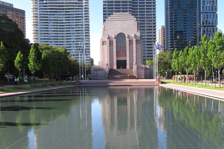Anzac Pool of Remembrance, Hyde Park Sydney