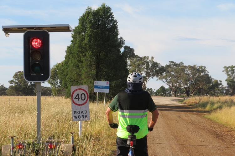 Stop lights on the way to Wellington