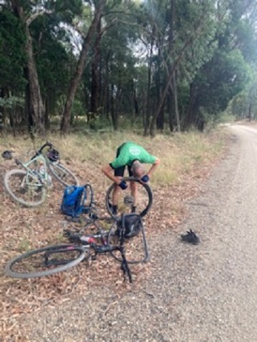 Bike repairs on the road