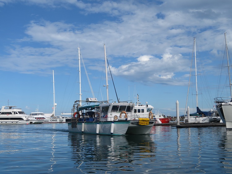 The protected waters of Serah Jetty at Kota Kinabalu, Sabah