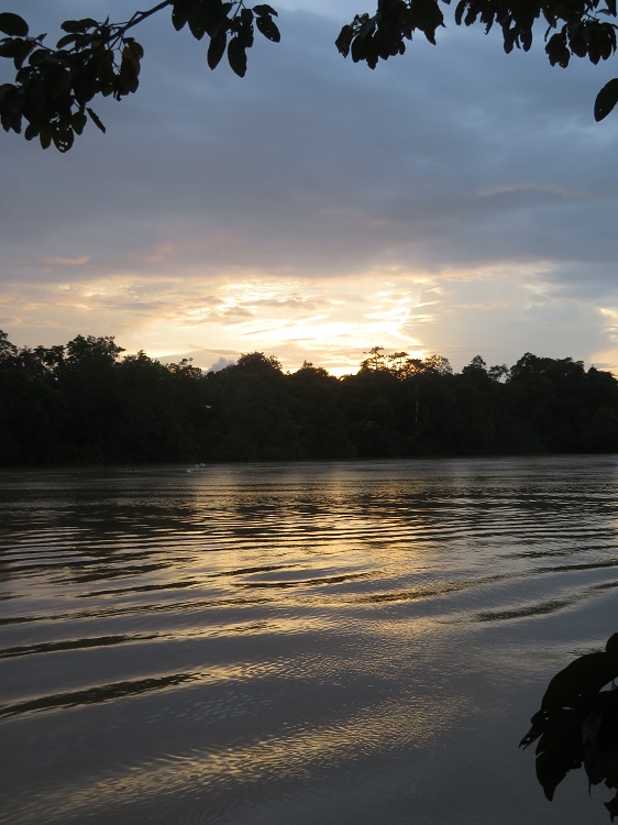 On a boat on Kinabatangan River, Sabah