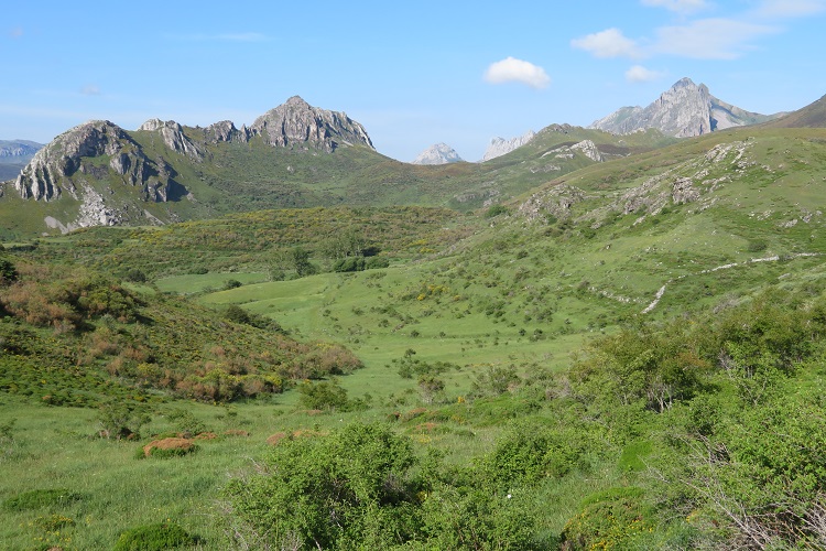 Amazing views on Camino San Salvador, Spain