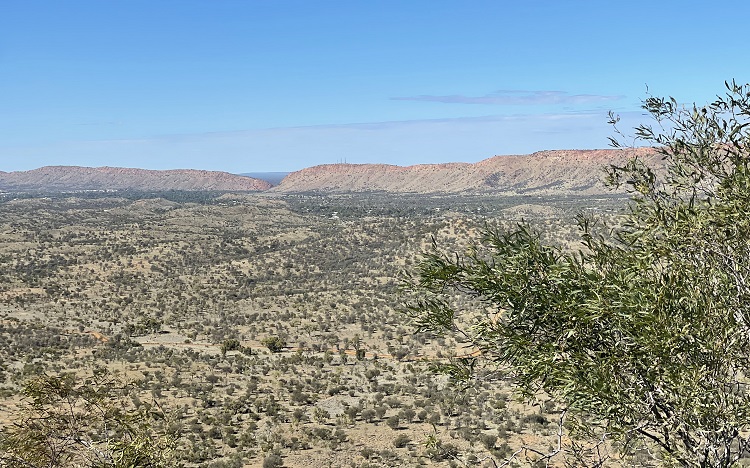 Admiring the view on the Larapinta Trail