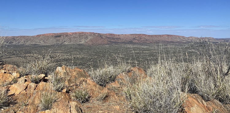 Admiring the view on the Larapinta Trail